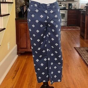 Gap Slim City Chinos Navy White Size 8